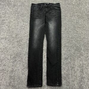 South Pole Jeans Mens 32x32 Black Super Skinny Stretch Medium Wash Denim City